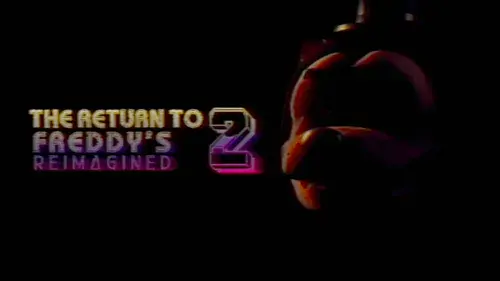 TRTF 2 Reimagined thumbnail. A silhouette of bear head with a top hat floats in a dark void with a yellow-and-purple logo next to it, reading 'THE RETURN TO FREDDY'S 2: REIMAGINED.